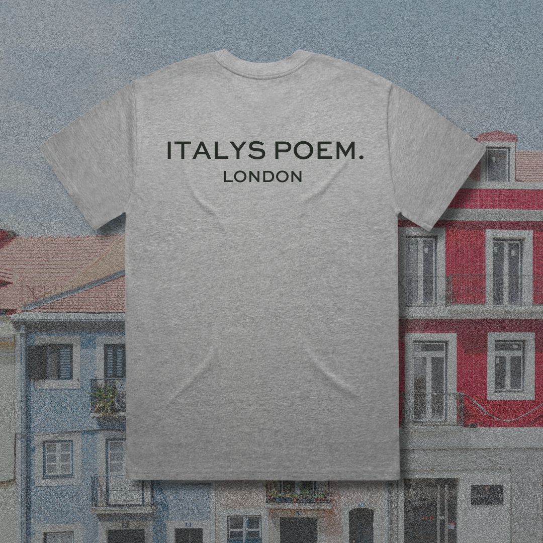 GREY - ORIGINAL TEE - LONDON - ITALYS POEM